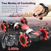 RC Car 2.4GHz 4WD Radio Gesture Induction Music Light Stunt Twist Remote Control Car Road Drift Vehicle RC Gifts for Children