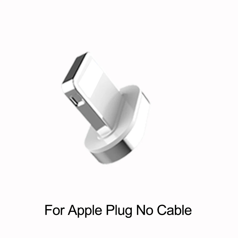 amzish Магнитный Micro USB кабель 3A для iPhone, магнитный кабель usb type-C для быстрой зарядки samsung, шнур для зарядки телефона - Цвет: Only Plug For Apple