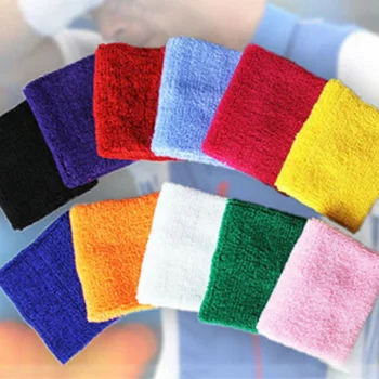 

Sweat towel wrist sport band bodybuilding fitness running basketball wrists Men breathable cotton sports wrist sweatband