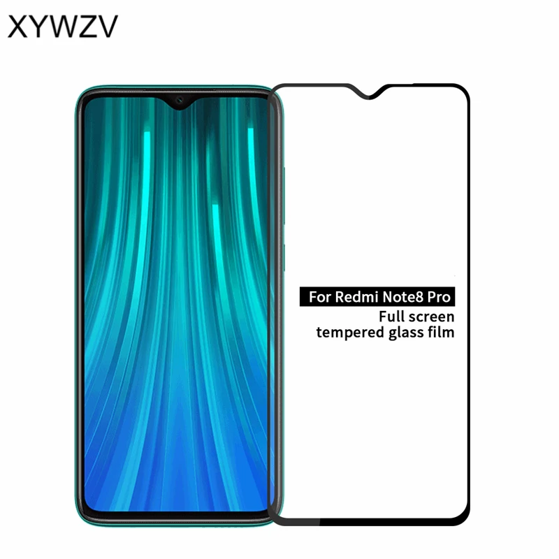 Полное Клей Стекло для Xiaomi Redmi Note 8 Pro Закаленное стекло протектор экрана пленка