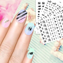 3D наклейки для ногтей дизайн маникюра Спорт самоклеющиеся DIY наклейки для ногтей советы Леопард украшения ногтей Наклейка s Новинка