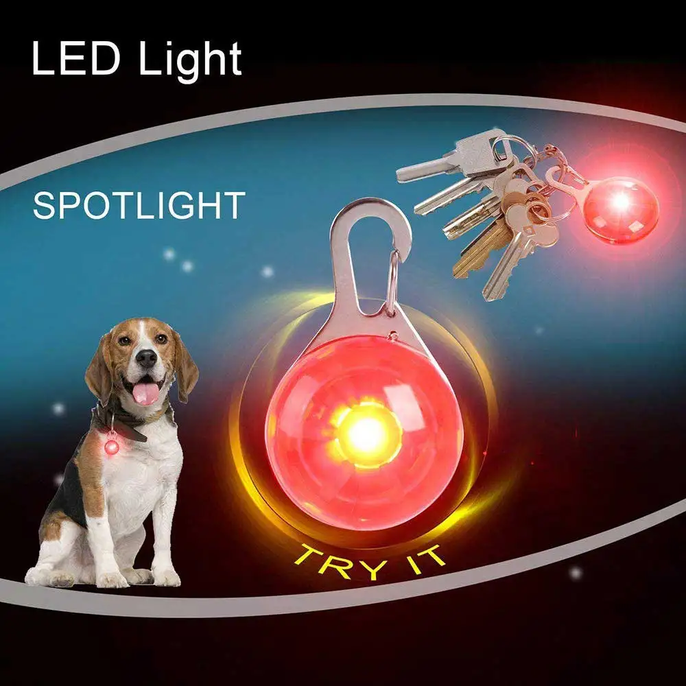 Ошейник для домашних животных, кошек, собак, ночной светодиодный фонарик, светящееся ожерелье, светящееся яркое украшение, ошейники для собак