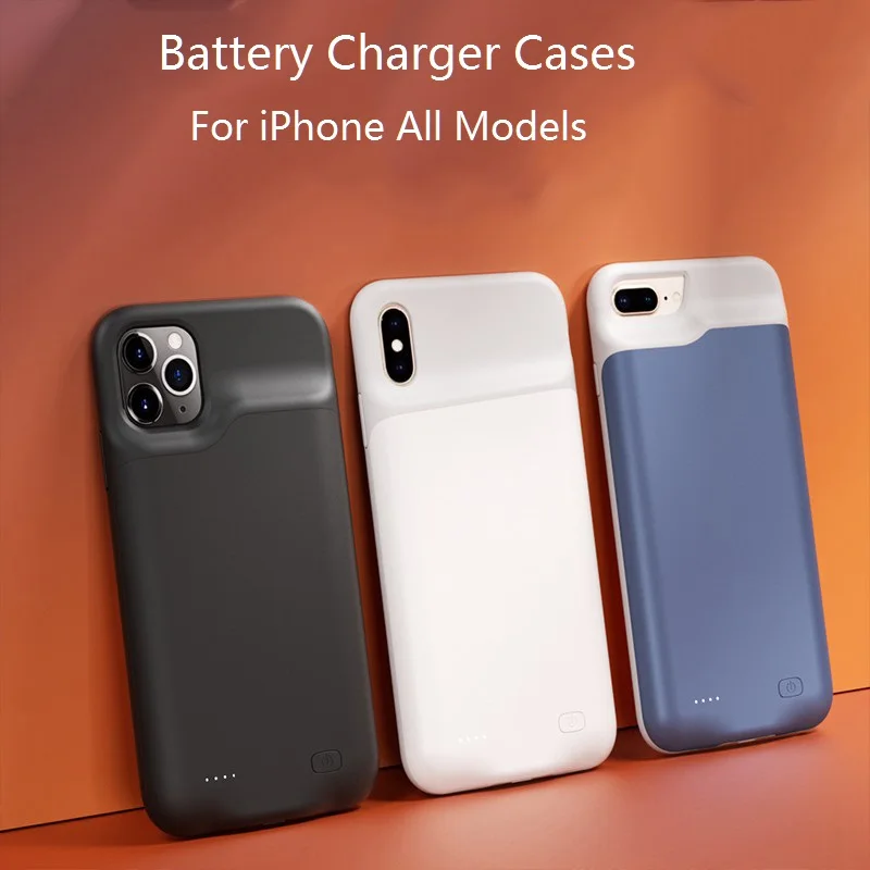 Новые чехлы для зарядки аккумуляторов iPhone 11 12 Pro Max внешний аккумулятор зарядный