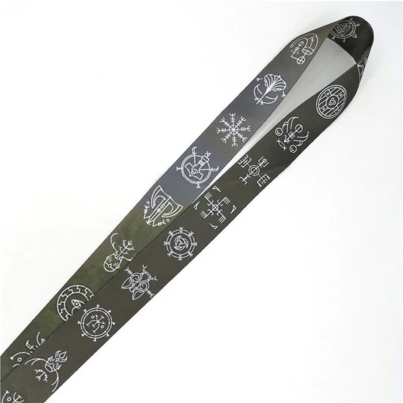 Винтажный Мужской ремешок Viking symbols, ремешок на шею, брелок для мобильного телефона, ID, держатель, брелок, брелки, аксессуары, подарки