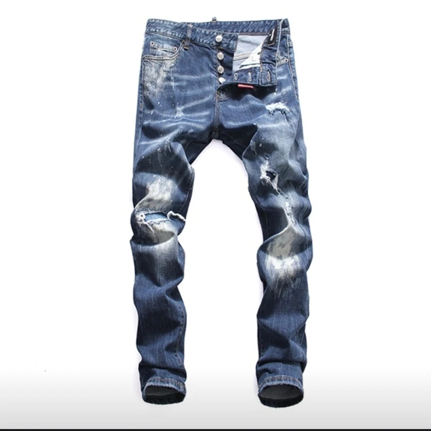 SEMIR джинсы для мужчин slim fit Брюки классические мужские дизайнерские брюки