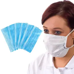 Лицевая Защитная 200 шт. 3 слоя пылезащитный чехол Комплект масок одноразовая маска Анти-пыль хирургическая медицинская салон маска с