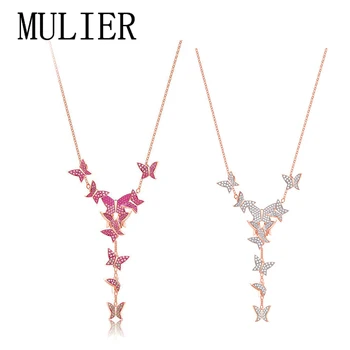 

High quality 2020 SWA original innovation Necklace Ms. original Butterfly Necklace with Logo Necklace