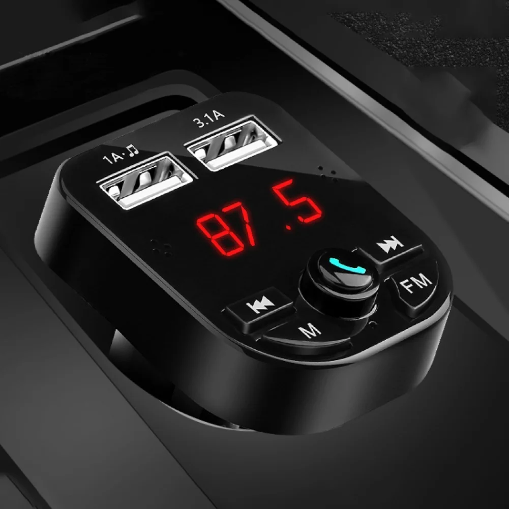 Многофункциональный двойной USB Handsfree автомобильный прикуриватель Bluetooth fm-передатчик MP3-плеер Популярный бутик