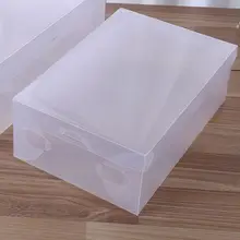 10 штук домашней прозрачной обувной коробки, можно складывать складные ящики для хранения Orna для мужчин, мужская обувь, экономьте место D5BD