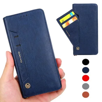

Leather Flip Case for Samsung Note 9 8 10+ Magnetic Stand Credit card slot Cover for Samsung S8 S9 S10 Plus S7 edge Coque Capa
