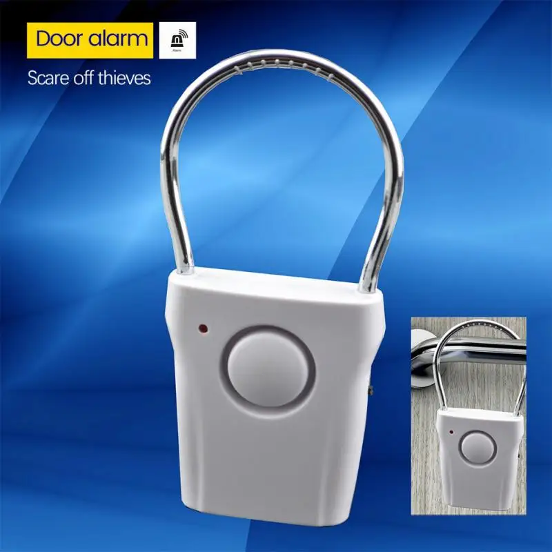 2PCS Room Anti Entry Warner Portable Sensor Door Handle Alarm Touch