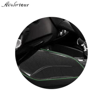 

For Audi A3 S3 RS3 8V 2018 2019 center console panel abs carbon fiber water cup frame sticker interior trim accessories part