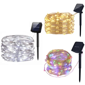 

Solar String Lights, 10M 100LED Outdoor String Lights, Waterproof Decorative String Lights for Patio, Garden, Gate, Yard, Party,