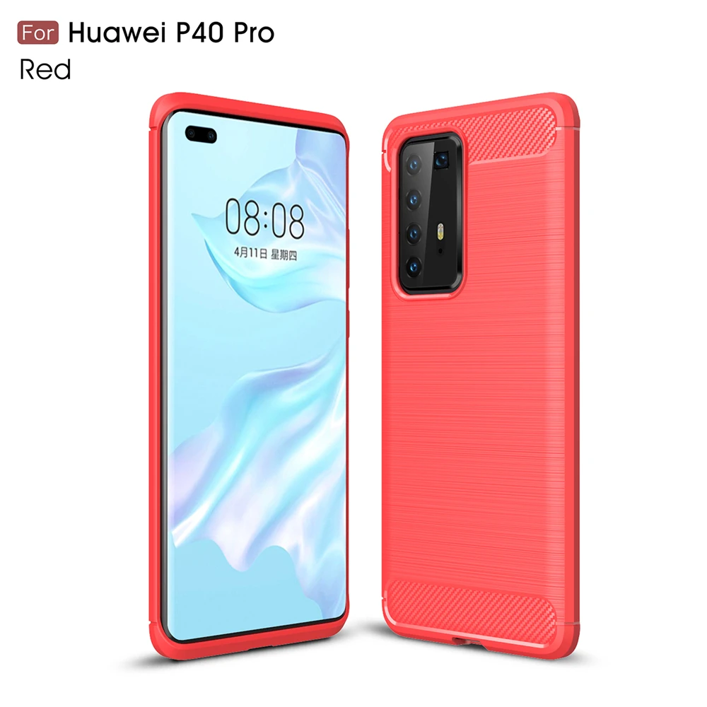 Для huawei P40 Pro чехол на заднюю панель ультра тонкий подходит из углеродного волокна