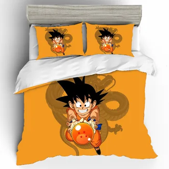

Linen Cotton Dragon Ball Quality 3D Home Textiles Bed Linen Set Luxury Couple 3d King Size Bedding Set Duvets And Linen Sets Bed