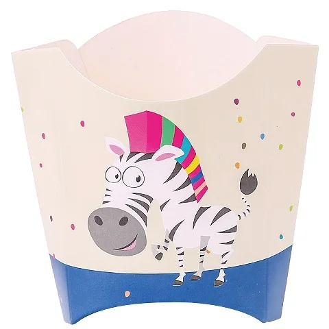 fries box 6pcs Новые Вечерние салфетки с рисунками животных, одноразовая посуда, детская игрушка в ванную, товары для свадьбы, дня рождения - Цвет: fries box 6pcs