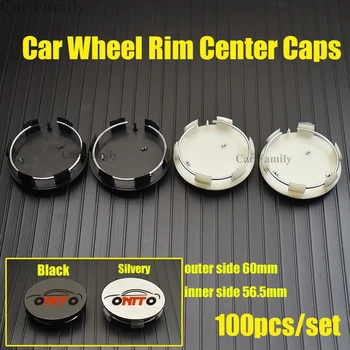 

100pcs Car Rims Wheel Hub Center Caps Emblem 60mm 2.36inch Auto Covers Fit for 207/301/308/309/408/508/807/2008/3008/4007
