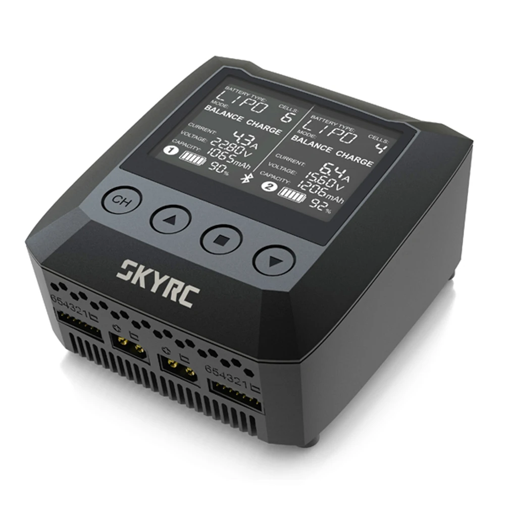 Оригинальное умное зарядное устройство SKYRC B6 nano DUO 2X100W 15A AC bluetooth Dis с поддержкой Sky