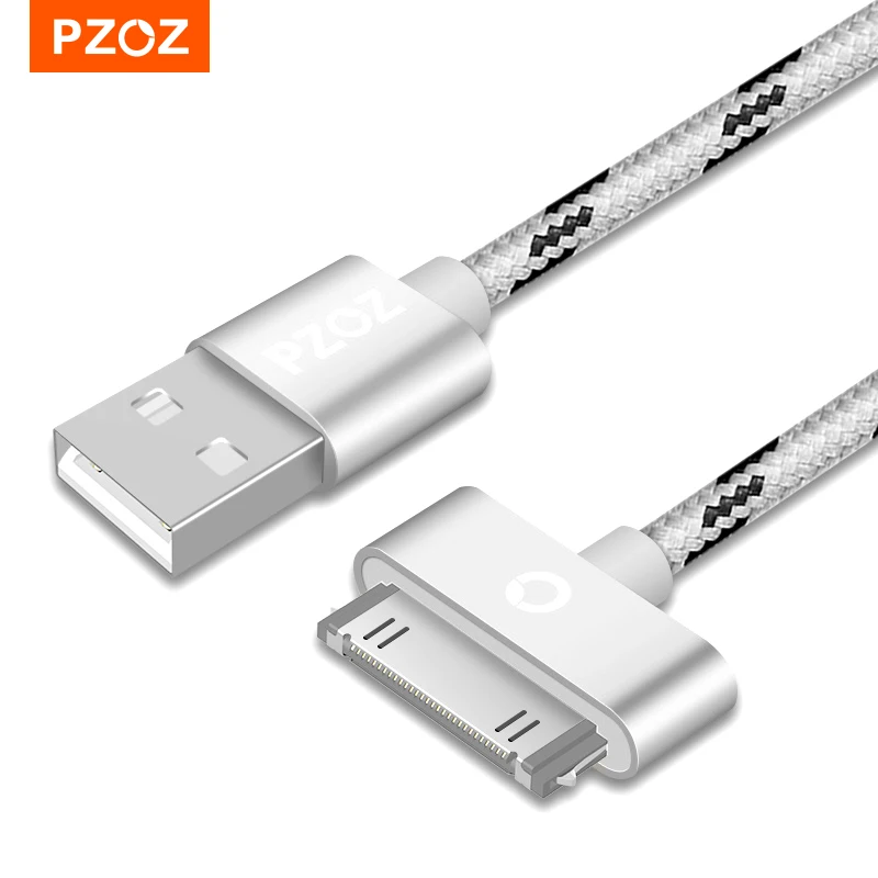 PZOZ for iphone 4 s 4s 3GS 3G USB Cable Charge Fast Charging iPad 1 2 3 iPod Nano itouch 30 Pin Charger adapter Data Sync cord