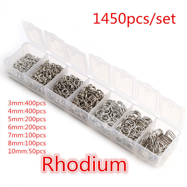 Set Box 3 4 5 6 7 8 10mm 8 Colors Open Jump Rings Split Rings Link Loop For DIY Jewelry Making Findings Connector
