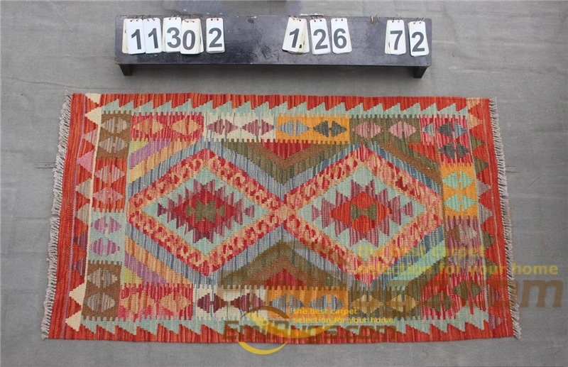 11302 kilim rugs tapestries Fabric Handmade Vintage For Living Room Square Turkish Wool Knitting - Цвет: 11302