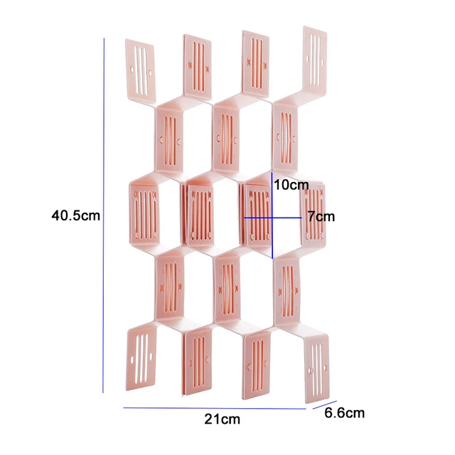 12 db Méhsejt Alakú Fiókválasztók Alsónemű Zokni Melltartók Nyakkendő Övek Sálak Osztályozás Diy Fiók Szervező Elválasztó - Image 6