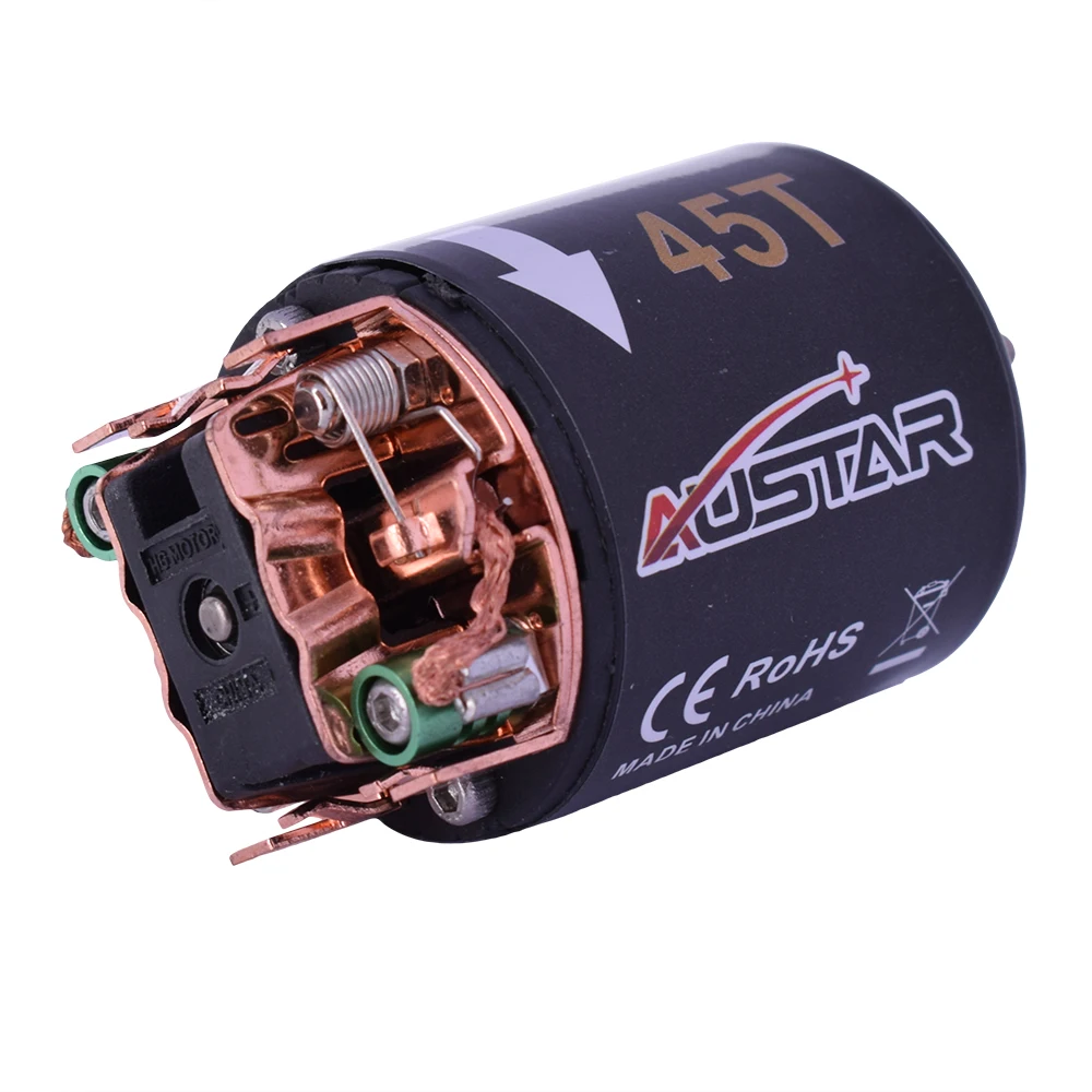 AUSTAR RS 540 45T 35T 27T 3 17 мм модифицированный щеточный двигатель для 1/10 Axial SCX10 D90