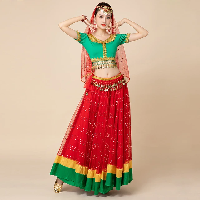 Vêtements De Scène Voile De Danse Du Ventre Dégradé De Couleur 220cm 120cm,  Écharpe De Danse Bollywood En Soie, Châle Arc En Ciel, Enveloppe Faciale Du  16,5 €