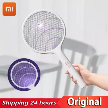 

Youpin Qualitell 2 in1 Electric Mosquito Swatter Dispeller /Mosquito Killer Lamp 3500V USB Charging Portable With Base Bracket