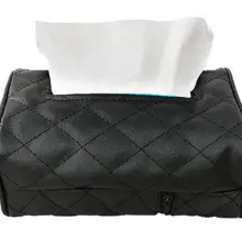 Автомобильный тканевый ящик из искусственной кожи козырек от солнца коробка салфеток держатель авто аксессуары для интерьера подходит для BMW Toyota HONDA MAZDA