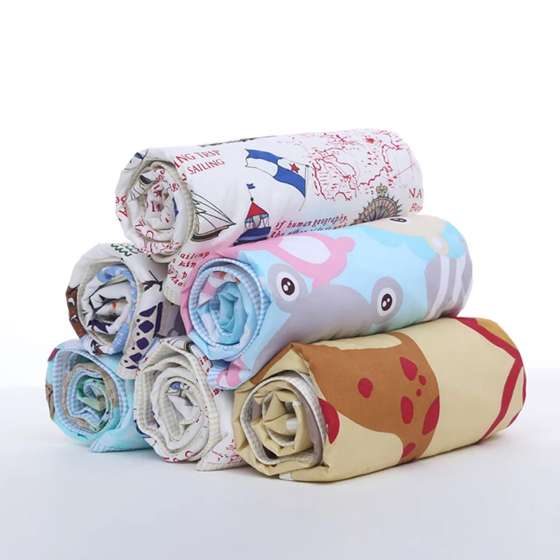4 Size Baby Changing Mat Cartoon Cotton Waterproof Baby Sheet Changing Pad Table Diapers Urinal Game Play Cover Pet Mattress - Image 2