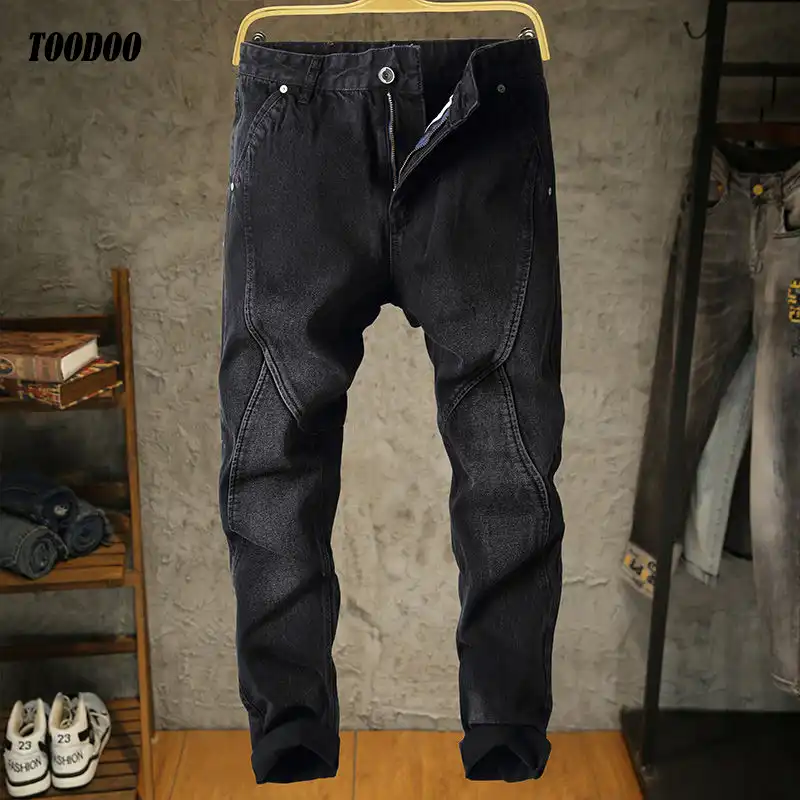 thick fabric jeans
