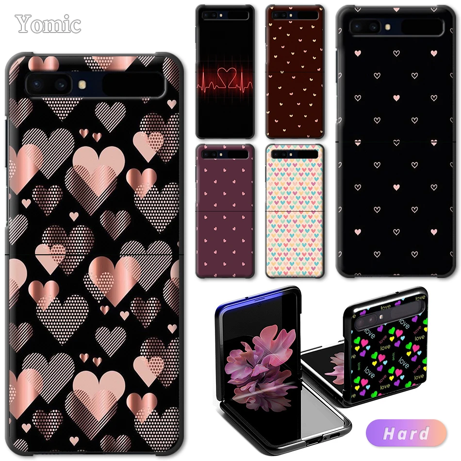 Yomic Hard Case For Samsung Galaxy Z Flip 6 7 Black Shell Animal Cute Love Heart Bumper For Galaxy Zflip Pc Mobile Phone Cover Phone Case Covers Aliexpress