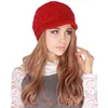 2022 Winter Women Hat Luxury Knitted Hats Female Soft High Elastic Warm Caps Beanies Headgear Girl Cap Solid Color ► Photo 3/6