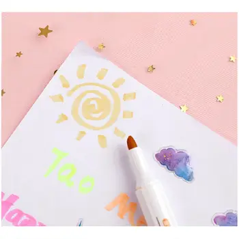 

6pcs/set Highlighter Pen Pastel Fluorescent Marker Pens for Journaling School Office Supplies