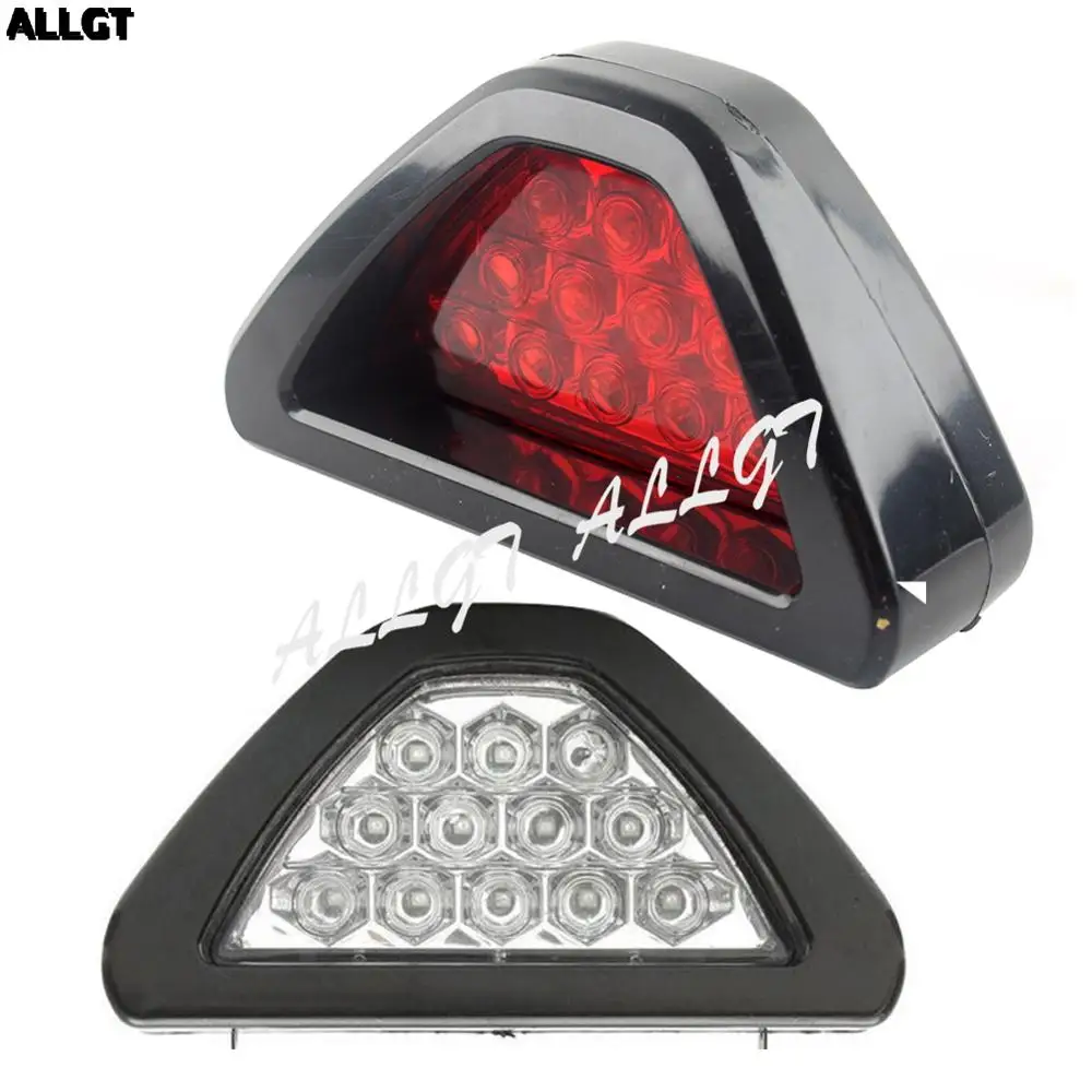 

F1 Style Car Stop brake light 12-LED Taillight Strobe Flash Light Red lens
