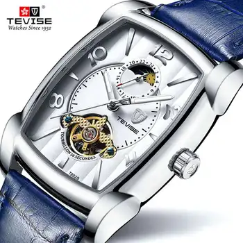 

Hot 2020 TEVISE Brand Men Mechanical Watch Top Fashion luxury Automatic Genuine Leather Sport Watches Relogio Masculino