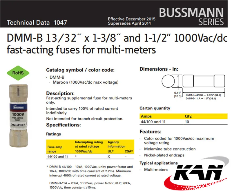 Предохранитель dmm 44 100