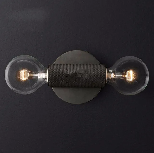 Ретро американский RH металлический E27 светодиодный настенный светильник Edison лампа G80 светодиодный настенный светильник для помещений Настенные Бра настенные лампы Lamparas Led Luminarias - Цвет абажура: A