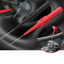 

2 Pcs 30V Diagnostic Tools Multimeter Test Lead Extention Back Piercing Needle Tip Probes Autotools Automotive Auto Kit Machine