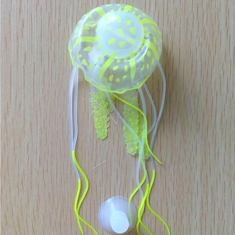 Home Decor Glowing Effect Aquarium Aquarium Tank Jellyfish Artificial Submarine Silicone Landscaping Ornament Decoration