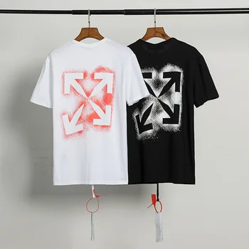 

Splashing ink T-shirt Short sleeve casual t shirts mens graphic tees men shirt off white vintage Tees hombre off white t shirt