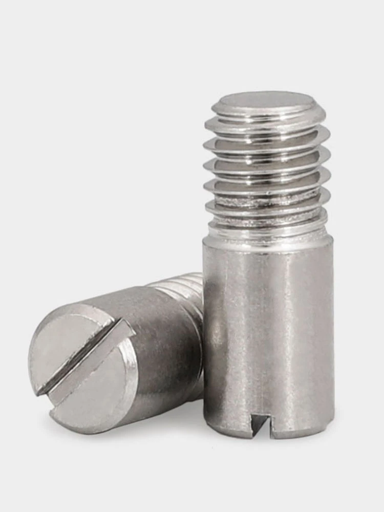 6pcs M2 M3 M4 Thread Pin Slotted Tooth End Locating Pins 304 Stainless