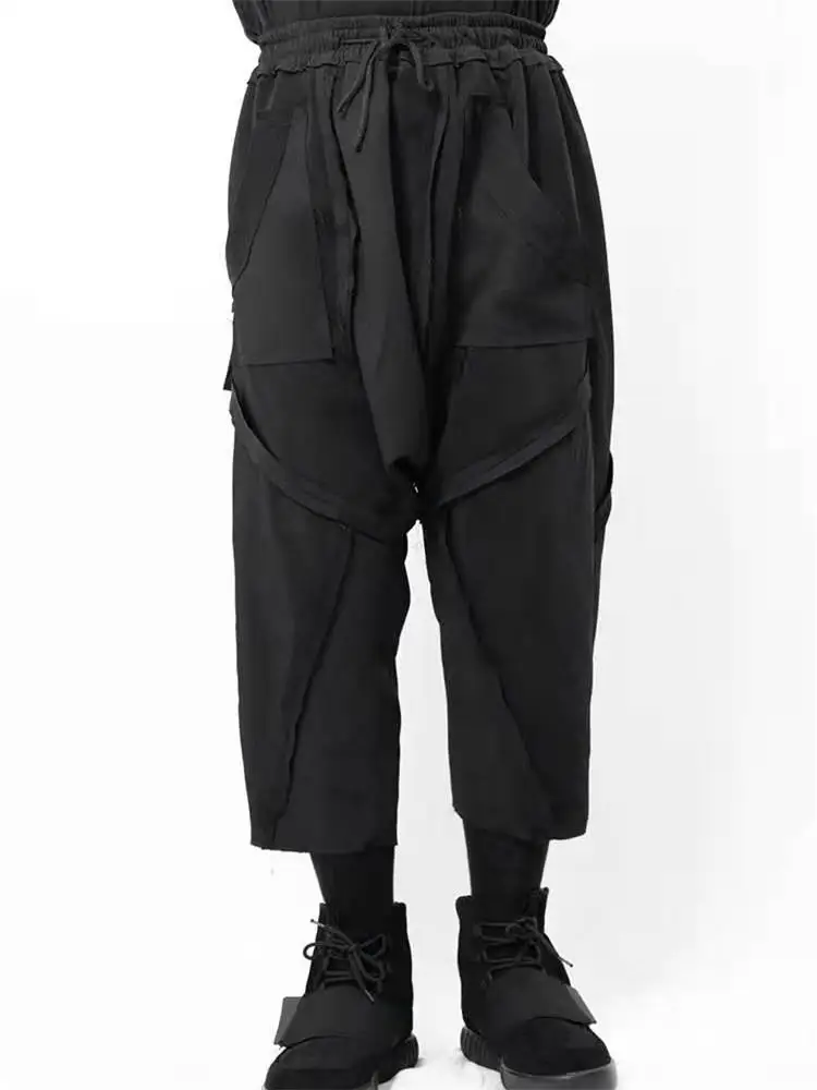 Men's new Yamamoto casual pants strappy 