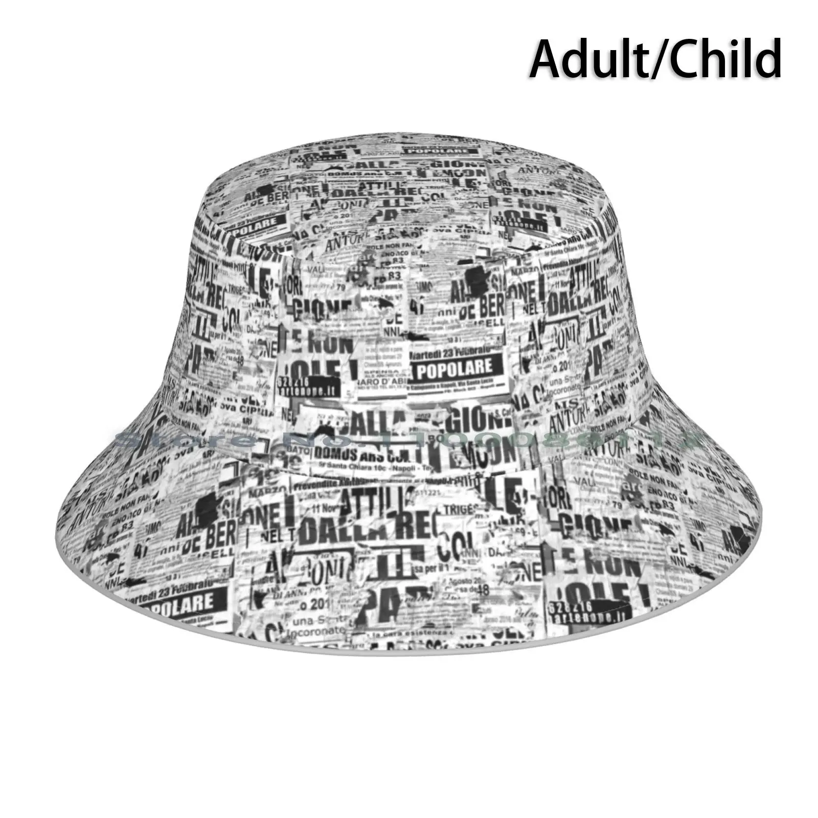 Old Black And White Newspapers Bucket 