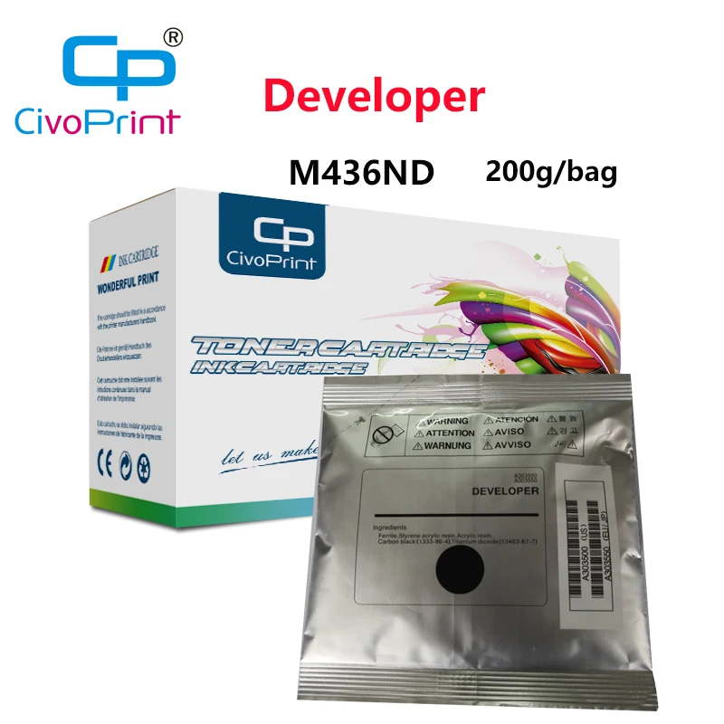 

Civoprint 1pcs 200g/bag M436ND developer for HP M436nda/M436n/M256/CF257