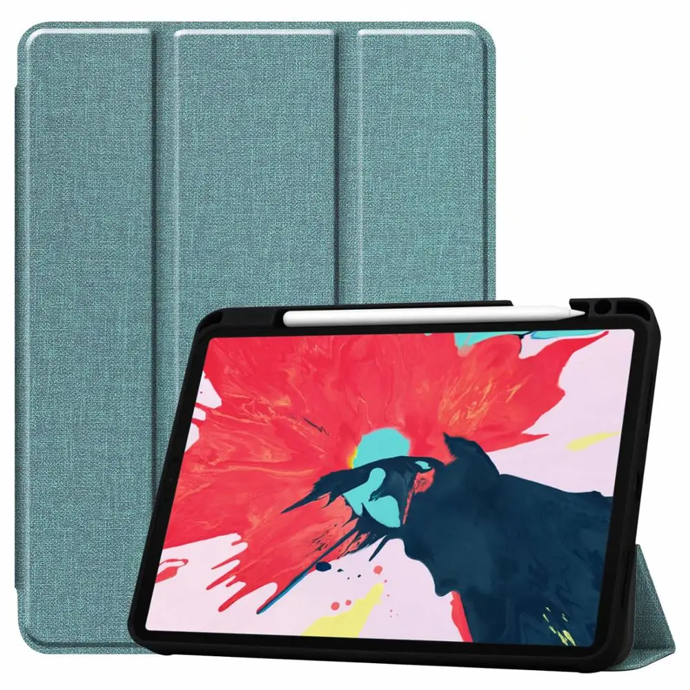 Для iPad Pro 11 &quot2020 чехол Fundas с держателем карандаша Авто спящий/Пробуждение PU