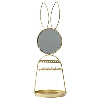 

Metal Jewelry Holder Earrings Necklace Ring Pendant Bracelet Jewelry Display Stand Tray Storage Racks Organizer Hol