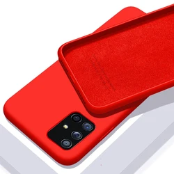 Premium Luxury Liquid Silicone Soft Case - Ultra-Slim Protective Cover for Galaxy S20Ultra (Red)