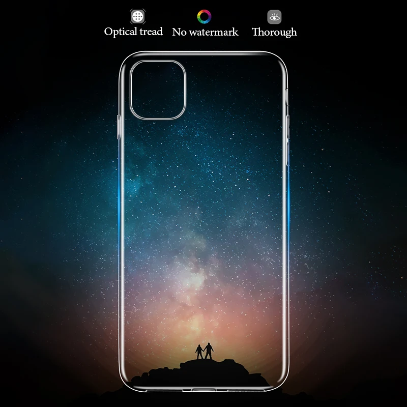 

Luxury Clear Silicone Soft TPU Case For iPhone 11 Pro XS MAX XR X Transparent Phone Case For iPhone 6 6S Plus 5s Se 7 8 Plus
